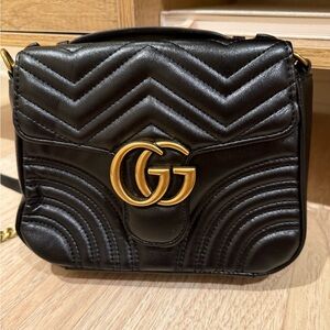 Black Quilted Leather Bag